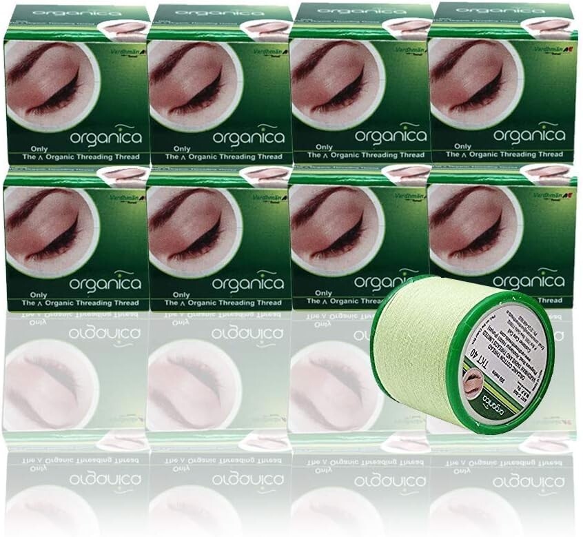 16 Spool x 300m Vardhaman Organica Organic Cotton Eyebrow Threading Thread India